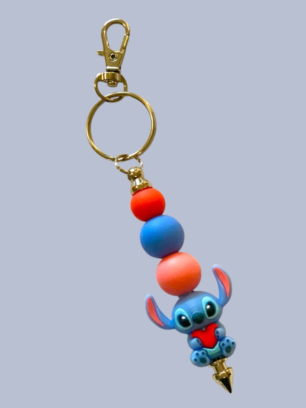 Stitch Character Keychain or Backpack charm for Kids Handmade